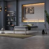 Unimet Falez-ST Tek Kişilik Ferforje Metal Karyola (Beyaz, 90x200)