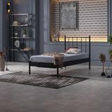 Unimet Falez-ST Tek Kişilik Ferforje Metal Karyola (Siyah, 90x200)