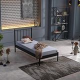 Unimet Falez-st Tek Kişilik Metal Karyola - Siyah