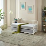Unimet Forte Yavrulu Karyola Daybed Tek-Çift Kişilik Metal Karyola Beyaz - 90 x 190 cm
