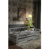 Unimet Glory Yavrulu Daybed Beyaz Tek-Çift Kişilik Metal Karyola