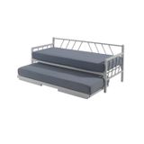 Unimet Glory Yavrulu Daybed Tek-çift Kişilik Sedir Metal Karyola (Beyaz)