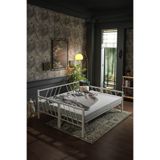 Unimet Glory Yavrulu Daybed Tek Ve Çift Kişilik Sedir Metal Karyola Beyaz