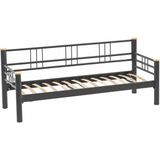 Unimet Kappis Dk Metal Sofa Sedir 70X200 Üçlü Koltuk Siyah (Mindersiz)