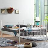 Unimet Lalas Çift Kişilik Metal Karyola - Beyaz