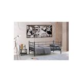 Unimet Lalas Daybed 90x200 cm Siyah Tek Kişilik Metal Karyola
