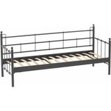 Unimet Lalas Dk Metal Sofa Sedir 70X200 Üçlü Koltuk Siyah (Mindersiz)