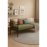 Unimet Soho Daybed Tek Kişilik Sedir Metal Karyola Siyah