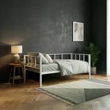 Unimet Titan Daybed Tek Kişilik Sedir Metal Karyola - Beyaz 90X190