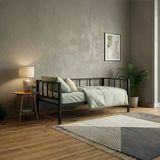 Unimet Titan Daybed Tek Kişilik Sedir Metal Karyola - Siyah 90X190