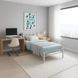 Unimet Titan Tek Kişilik Metal Karyola - Beyaz (90X190-90X200) (90x190)