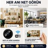 Uninet 1080P Kablosuz Mini Güvenlik Kamerası – Telefonda Canlı Izleme ve Kayıt Özelliği