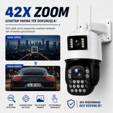 Uninet 42X Optik Zoom 8mp Çift Lensli Wifi Ptz Güvenlik Kamerası – Gece Görüşü ve 355° Dönebilen Ip Kamera