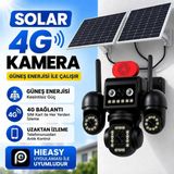 Uninet Aov Teknolojili 4g Solar Güvenlik Kamerası – Düşük Güç Tüketimi, Kesintisiz Izleme ve Anlık Kayıt 4 Kameralı – 3 Kamerası Dönebilen Ptz + 1 Sabit Lens, Gece Görüşü ve Siren