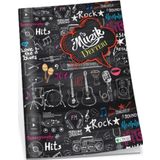 Uninote A4 Müzik Defteri Dikişli Karton Kapak 40 Yaprak 22002 (12 Li Paket)