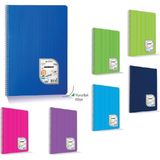 Uninote Colormaxi A4 Spiralli Plastik Kapak 96 Yaprak Kareli Defter 96/4 (12 Li Paket) - 0
