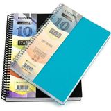 Uninote I'm Smart Spiralli 8+4 Ayraçlı 300 Yaprak 600 Sayfa Defter 12 Bölmeli - 8 Bölüm Kareli - Genel