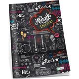 Uninote Uni Note A4 Müzik Defteri Dikişli Karton Kapak 40 Yaprak 22002 (12 Li Paket) - Yok