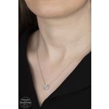 Union Swarovski Zirconia Kadın Pırlanta Montür Gümüş Kolye