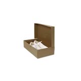 Unipak Karton 20x36x9 cm Esmer Kendinden Kapaklı Ayakkabı Kutusu-10 adet Kahverengi 10 Parça