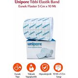 Unipore Unipore 10MT x 5cm Tıbbi Elastik Band Esnek Flaster (1 Adet) - 5Cmx10mt esnek flaster