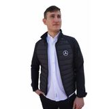 Uniprom Erkek Mercedes Mont Softshell-ray Desen Likralı Siyah 5 Cepli