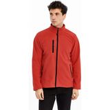 Uniprom Erkek Polar Ceket Tam Fermuarlı 3 Cepli Kırmızı Reçme - 2XL