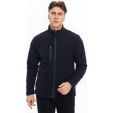 Uniprom Erkek Polar Ceket Tam Fermuarlı 3 Cepli Lacivert - 3XL