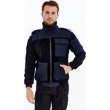 Uniprom Erkek Polar Ceket Tam Fermuarlı 7 Cepli Siyah S-Gard Model Dayanıklı Akrilik Kumaşla - Lacivert