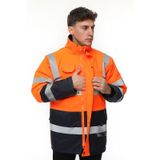 Uniprom İş Kabanı Parka Su Ve Rüzgar Geçirmez Rain Safety Model Membranlı Neon Turuncu Erkek