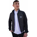 Uniprom Mercedes Mont Softshell Ray Desen Likralı Siyah 5 Cepli - Erkek - 4XL