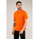 Uniprom Polo Yaka Tişört %100 Pamuk Turuncu Erkek - 4XL