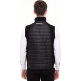 Uniprom Şişme Yelek Mercedes Logolu Ray Desen Siyah Erkek - 5XL