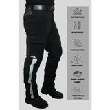 Uniprom Softshell Pantolon Oslo Model Su ve Rüzgar Geçirmez - Siyah - 4XL