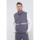 Uniprom Yelek 4 Cepli Kumaş Yazlık Gri