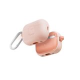 UNIQ Airpods Pro 2. Nesil ile Uyumlu Clyde Kilitli Kılıf (Açık Pembe/Krep Pembe)