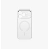 UNIQ AIRSUIT Telefon Kılıfı iPhone 17 Pro için (Parlak Şeffaf/Beyaz) İnce Minimalist Kılıf + Geliştirilmiş Magsafe Manyetik Şarj Halkası