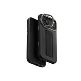 Uniq Apple Iphone 17 Pro Heldro Pro Magsafe Standlı Deri Kılıf Siyah