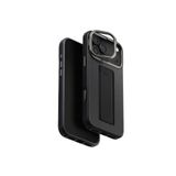 Uniq Apple Iphone 17 Pro Max Heldro Pro Magsafe Standlı Deri Kılıf Siyah
