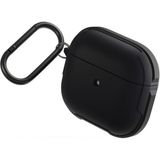 UNIQ Better By Design Airpods 3 (3.Nesil) Uyumlu Kılıf Valencia Serisi Aliminyum Iskelet Microrepel Kablosuz Şarj Destekli - Siyah