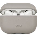 UNIQ Better By Design Airpods Pro 2 Uyumlu 2. Nesil Lyden Ds Serisi Vegan Deri Kaplama Kablosuz Şarj Destekli Uyumlu Kılıf - Bej