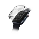 UNIQ Better By Design Apple Watch 42mm ile Uyumlu Grade Hybrid Serisi Şeffaf Kılıf Kasa ve Ekran Koruyucu, 360 Tam Koruma, Smoke