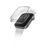UNIQ Better By Design Apple Watch 46mm Uyumlu Grade Hybrid Serisi Şeffaf Kılıf Kasa Ve Ekran Koruyucu 360 Tam Koruma Kapak
