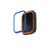 UNIQ Better By Design Apple Watch ile Uyumlu 45mm Moduo Serisi Ekran Koruyucu, 2'li Çerçeve, Smoke