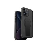 UNIQ Better By Design Heldro Mag Telefon Kılıfı iPhone 15 Pro Max ile Uyumlu, MagClick Manyetik Şarj Uyumlu (Siyah)