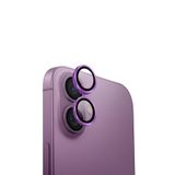 UNIQ Better By Design iPhone 16 ve 16 Plus ile Uyumlu Lens Koruyucu, AluGuard Serisi, Cam Alüminyum Çerçeve, Pembe