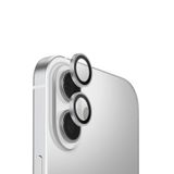 UNIQ Better By Design iPhone 17 ile Uyumlu Lens Koruyucu Cam, Anti-Reflective, Alüminyum Çerçeve, Gümüş