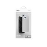 UNIQ Better By Design Lino Hue Telefon Kılıfı iPhone 15 ile Uyumlu, MagClick Manyetik Şarj Uyumlu (Gri)