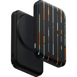 UNIQ Better By Design Powerbank 5000 Mah Lexa Vegan Deri Slim 20W Hızlı Şarj Pocketslim™ Magsafe Özellikli Şık Tasarım - Altın - Siyah