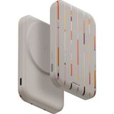 UNIQ Better By Design Powerbank 5000 Mah Lexa Vegan Deri Slim 20W Hızlı Şarj Pocketslim™ Magsafe Özellikli Şık Tasarım - Krem